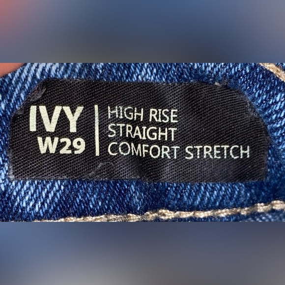 DAVID BITTON BUFFALO HIGH RISE STRAIGHT COMFORT STRECH FLORAL JEANS SIZE 29 - Picture 6 of 6